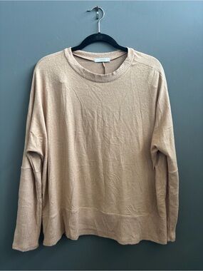Cherish Small Beige Crewneck Sweater
